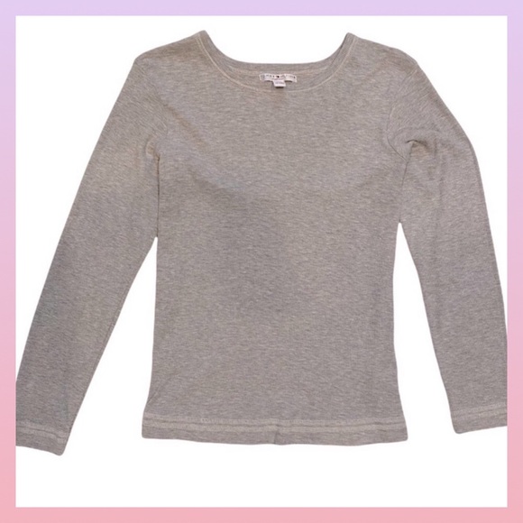 Tommy Hilfiger Other - Tommy Hilfiger Women's Long Sleeve Grey Ribbed Sleepwear Shirt